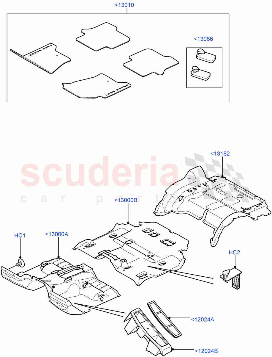 Floor Trim ((V) FROMAA000001) of Land Rover Land Rover Discovery 4 (2010-2016) [4.0 Petrol V6]