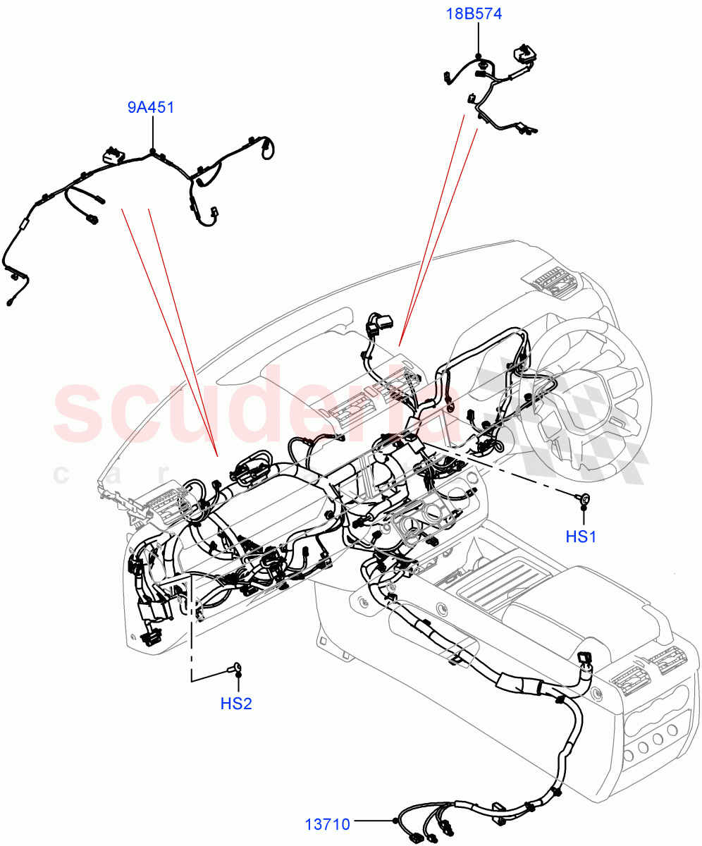 Facia Harness ((V) FROMP2000001) of Land Rover Land Rover Defender (2020+) [3.0 I6 Turbo Petrol AJ20P6]
