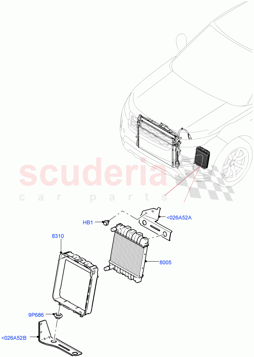 Radiator/Coolant Overflow Container (2.0L AJ20P4 Petrol Mid PTA, Itatiaia (Brazil), Extra High Engine Cooling, 2.0L AJ20P4 Petrol E100 PTA) of Land Rover Land Rover Range Rover Evoque (2019+) [2.0 Turbo Petrol AJ200P]