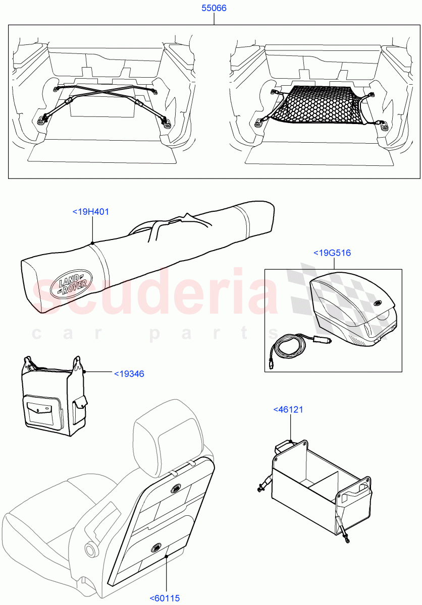 Accessory Stowage Kits (Accessory) ((V) FROMAA000001) of Land Rover Land Rover Discovery 4 (2010-2016) [4.0 Petrol V6]