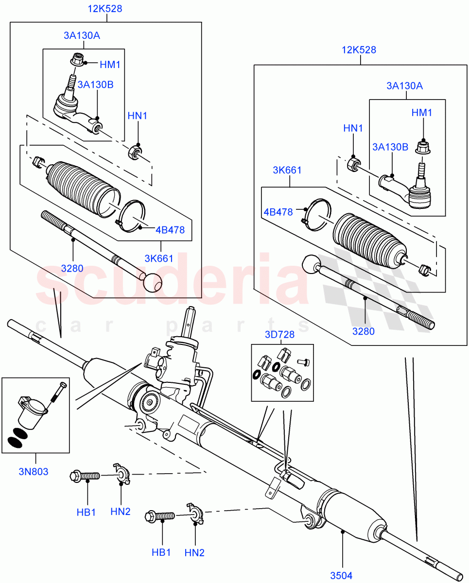 Steering Gear ((V) FROMAA000001) of Land Rover Land Rover Range Rover Sport (2010-2013) [5.0 OHC SGDI NA V8 Petrol]