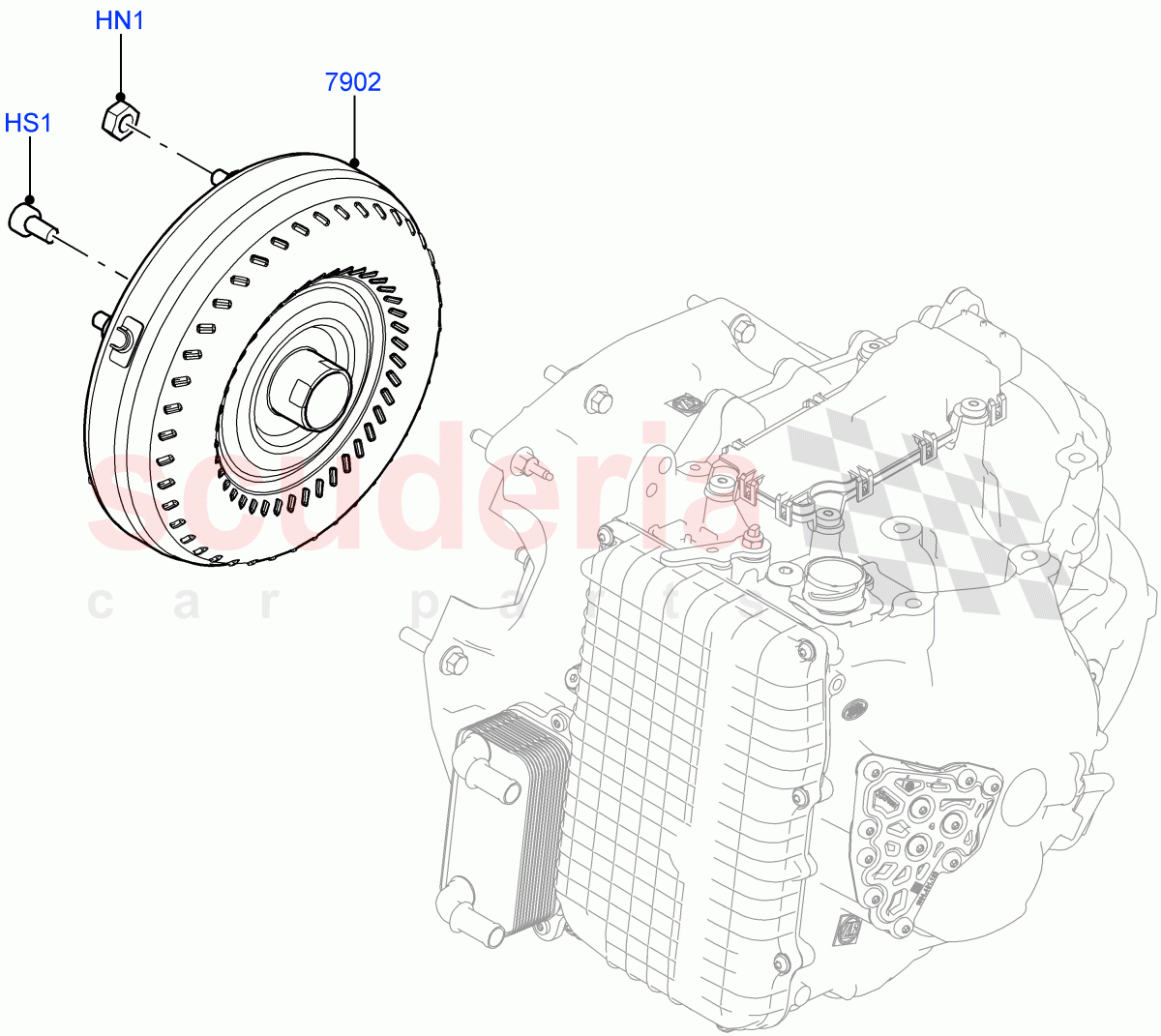 Converter (9 Speed Auto AWD, Halewood (UK)) of Land Rover Land Rover Discovery Sport (2015+) [2.0 Turbo Petrol AJ200P]