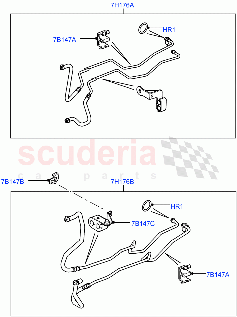 Transmission Cooling Systems (Cologne V6 4.0 EFI (SOHC), 6 Speed Auto ZF 6HP26 Steptronic, Lion Diesel 2.7 V6 (140KW)) ((V) FROMAA000001) of Land Rover Land Rover Discovery 4 (2010-2016) [2.7 Diesel V6]