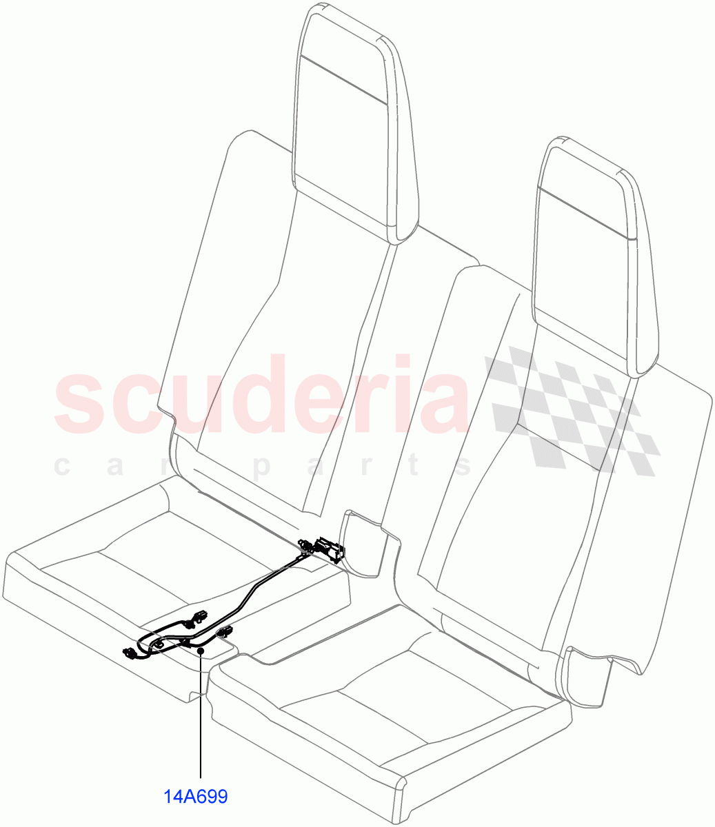 Wiring - Seats (Changsu (China), With 7 Seat Configuration) ((V) FROMFG000001) of Land Rover Land Rover Discovery Sport (2015+) [1.5 I3 Turbo Petrol AJ20P3]
