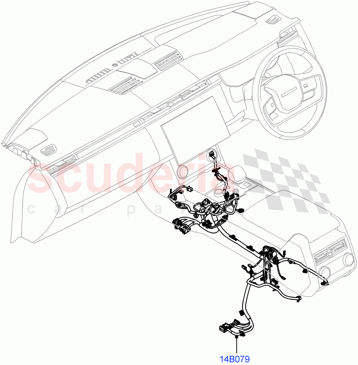 Center Console Harness of Land Rover Land Rover Range Rover (2022+) [3.0 I6 Turbo Petrol AJ20P6]