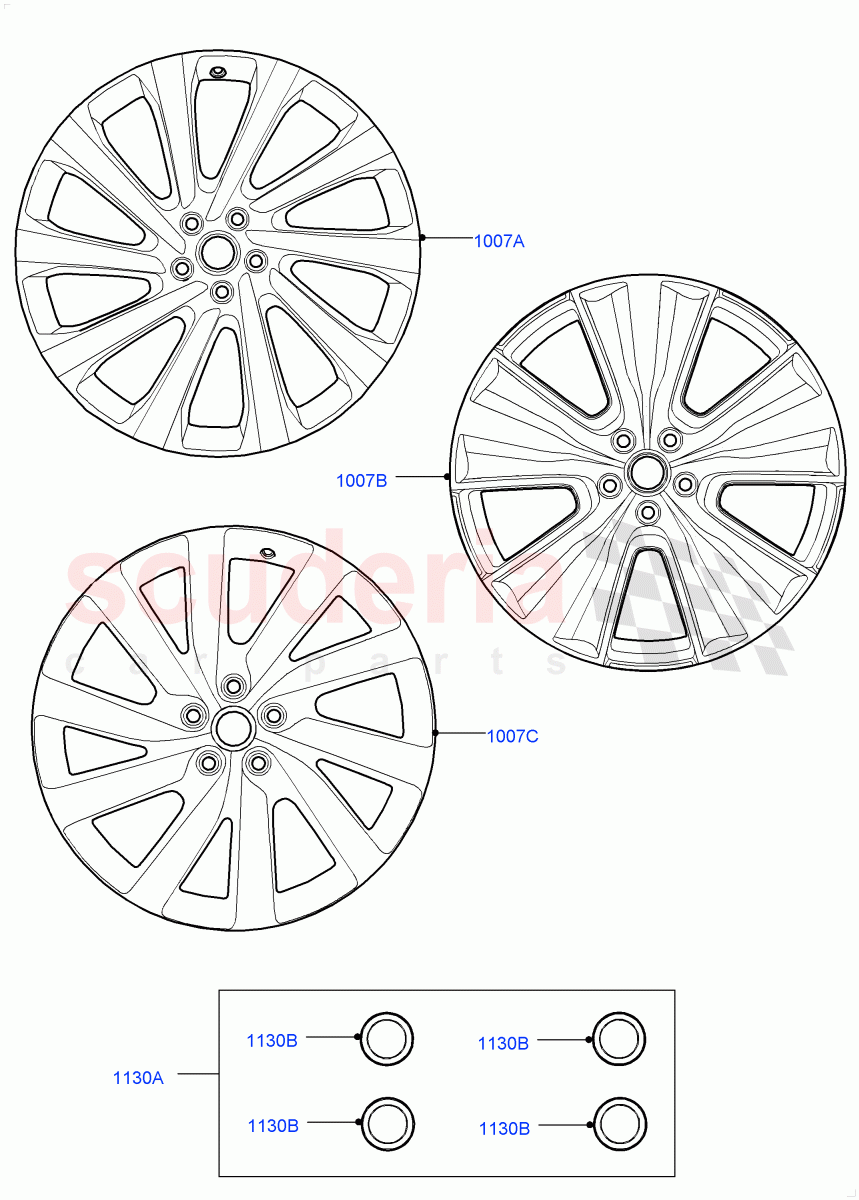 Accessory Wheels (Accessory) of Land Rover Land Rover Range Rover (2022+) [3.0 I6 Turbo Petrol AJ20P6]