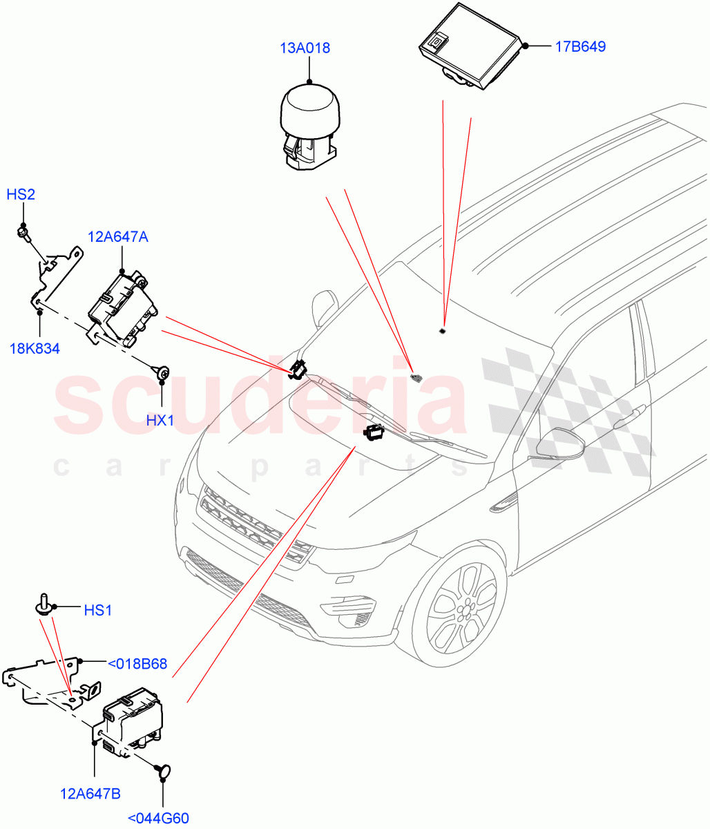 Air Conditioning And Heater Sensors (Changsu (China)) ((V) FROMMG140569) of Land Rover Land Rover Discovery Sport (2015+) [2.2 Single Turbo Diesel]