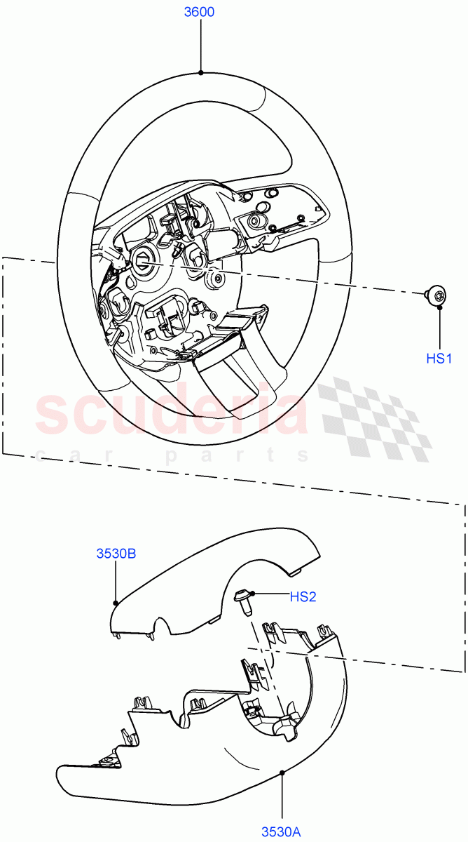Steering Wheel (Halewood (UK)) of Land Rover Land Rover Range Rover Evoque (2012-2018) [2.0 Turbo Petrol GTDI]