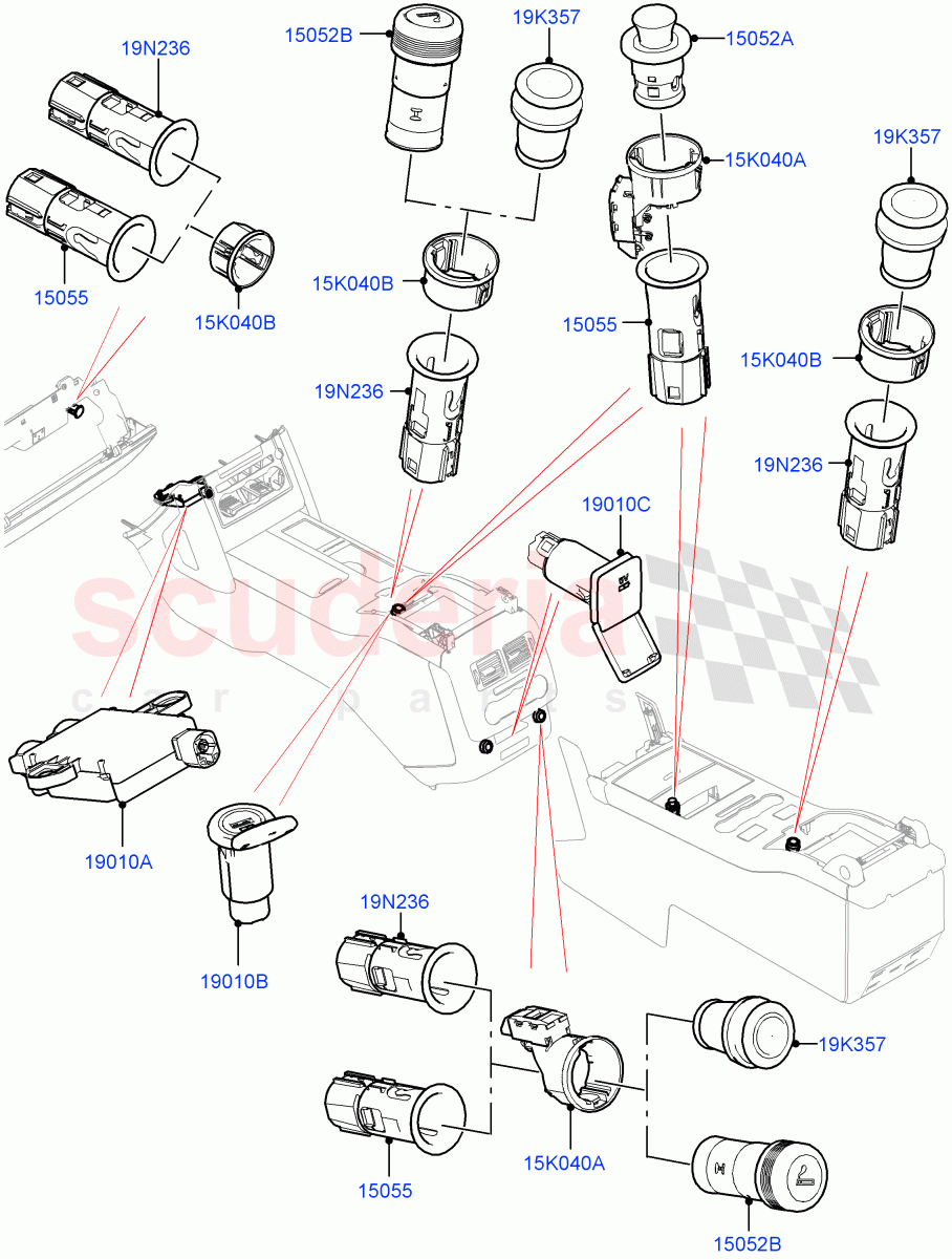 Instrument Panel Related Parts of Land Rover Land Rover Range Rover (2012-2021) [3.0 I6 Turbo Petrol AJ20P6]