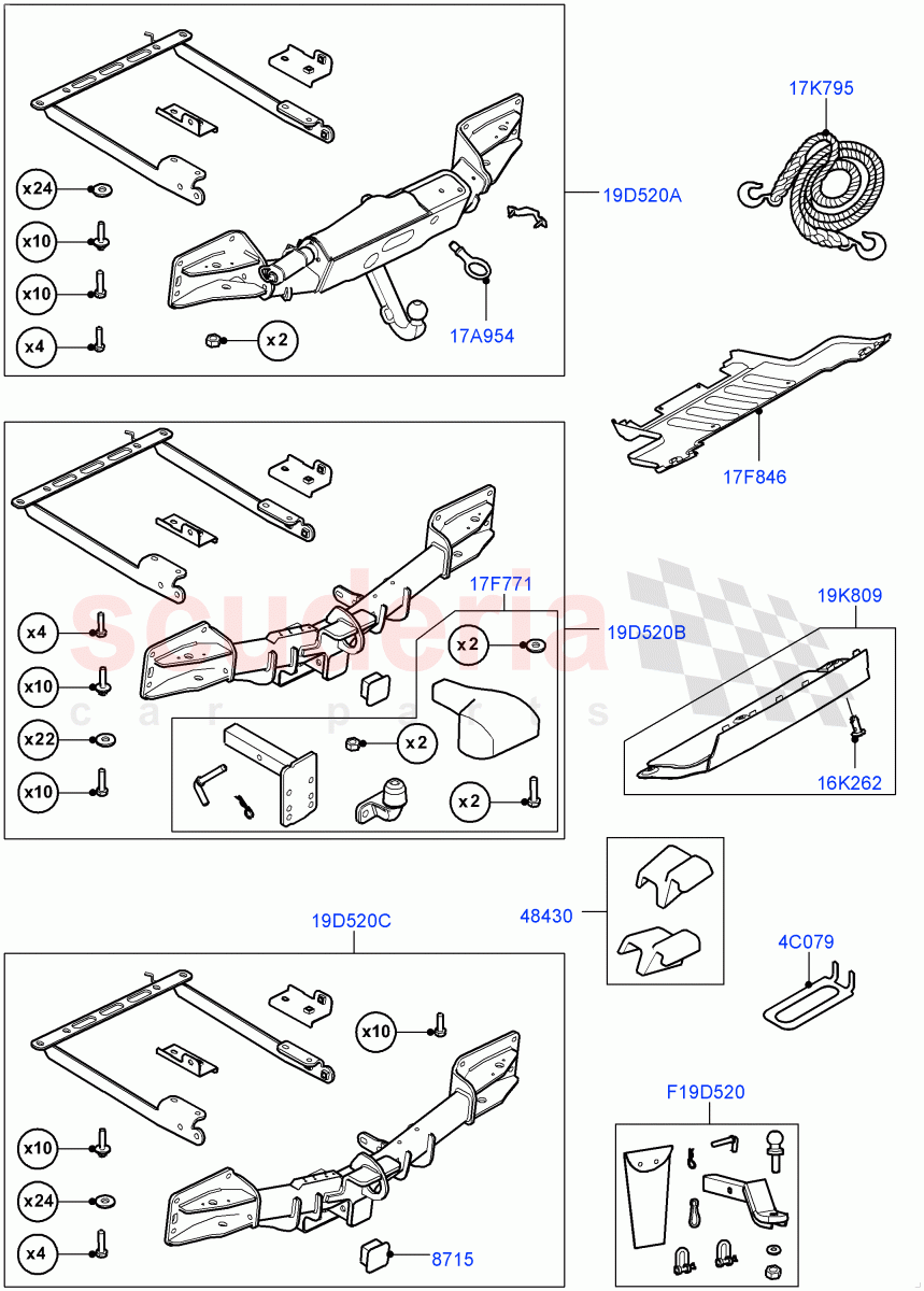 Towing Equipment (Accessory) of Land Rover Land Rover Range Rover (2012-2021) [2.0 Turbo Petrol GTDI]