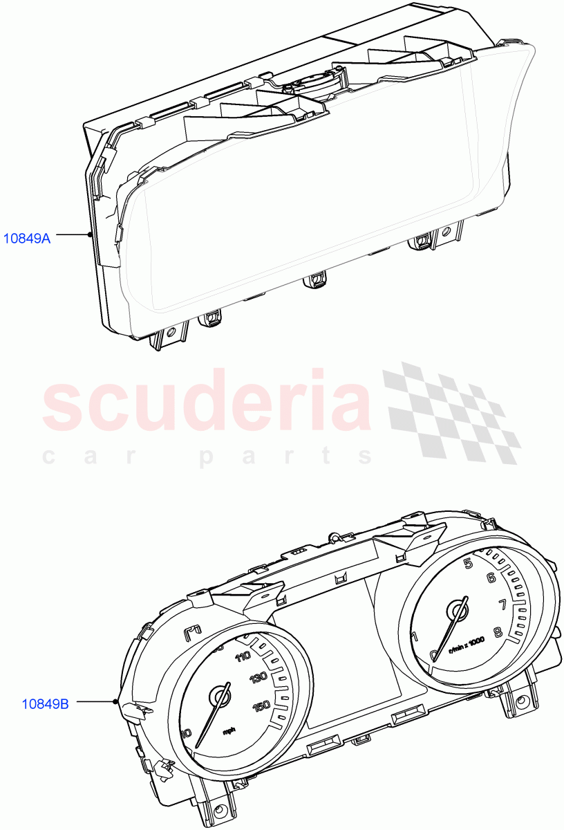 Instrument Cluster (Changsu (China)) of Land Rover Land Rover Range Rover Evoque (2019+) [2.0 Turbo Diesel]