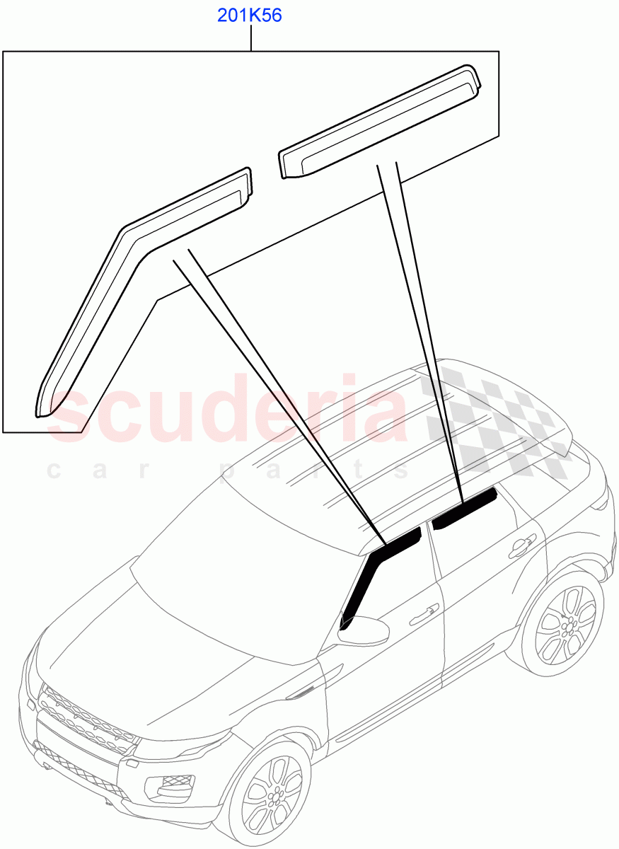 Exterior Body Styling Items (Side) (Halewood (UK), Itatiaia (Brazil)) of Land Rover Land Rover Range Rover Evoque (2012-2018) [2.0 Turbo Diesel]