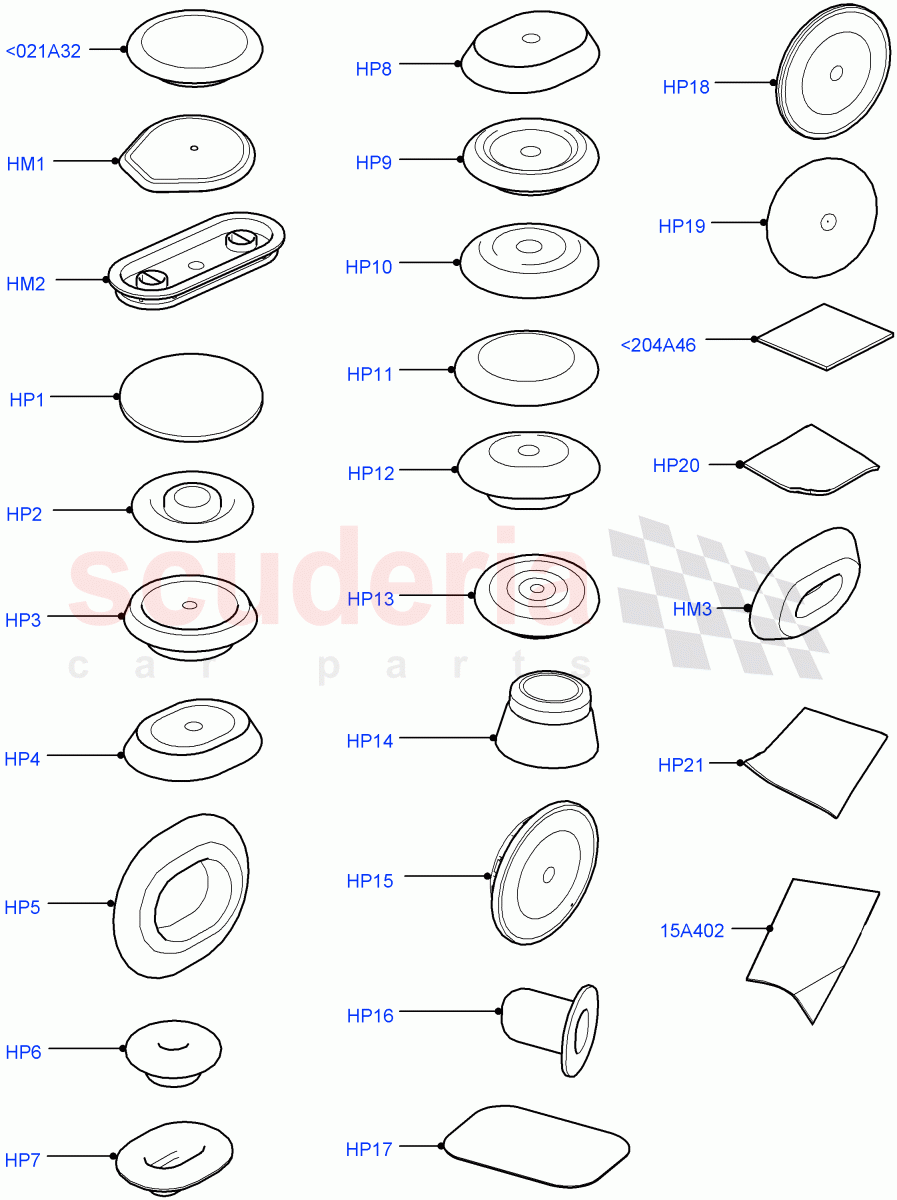 Plugs - Body (Halewood (UK)) of Land Rover Land Rover Discovery Sport (2015+) [2.0 Turbo Diesel AJ21D4]
