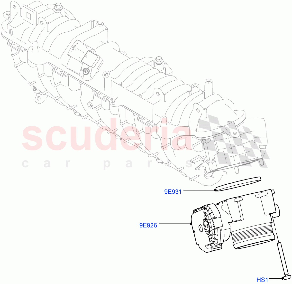Throttle Housing (2.0L I4 DSL MID DOHC AJ200, Itatiaia (Brazil), 2.0L I4 DSL HIGH DOHC AJ200) ((V) FROMGT000001) of Land Rover Land Rover Range Rover Evoque (2012-2018) [2.0 Turbo Diesel]