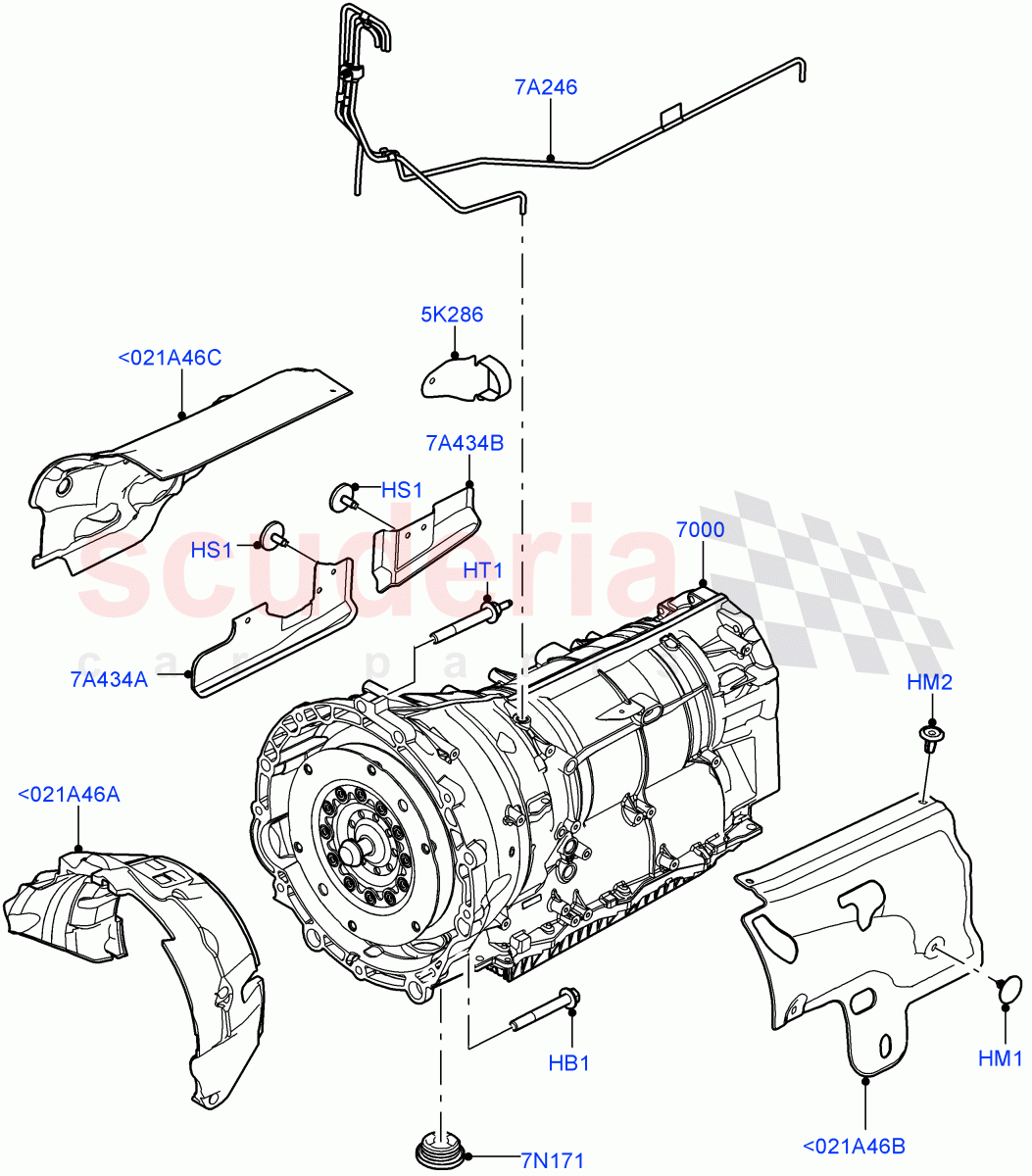 Auto Trans Assy & Speedometer Drive (Nitra Plant Build) (3.0L AJ20P6 Petrol High, 8 Speed Auto Trans ZF 8HP76) of Land Rover Land Rover Discovery 5 (2017+) [2.0 Turbo Diesel]