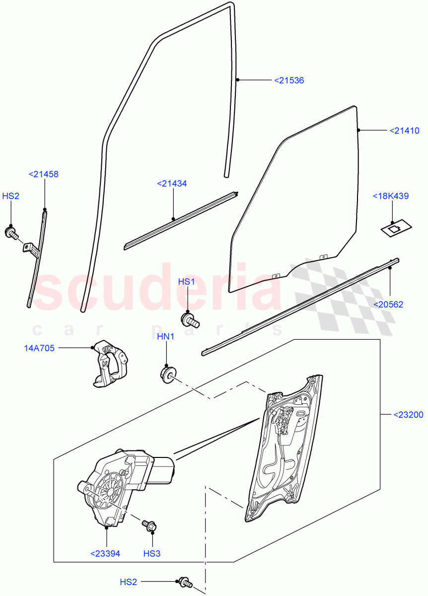 Front Door Glass & Window Controls ((V) FROMAA000001) of Land Rover Land Rover Discovery 4 (2010-2016) [3.0 DOHC GDI SC V6 Petrol]