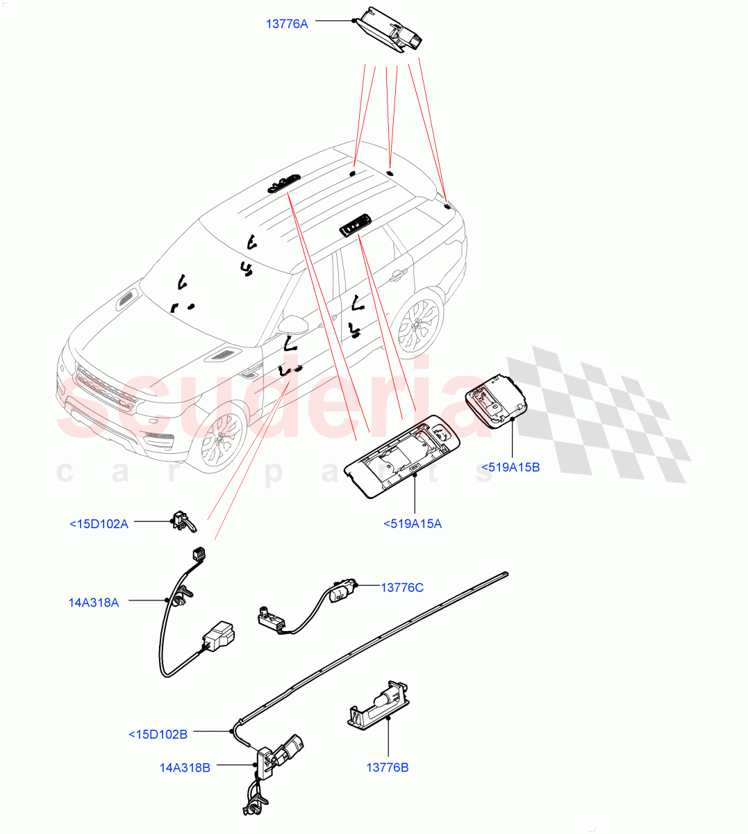 Interior Lamps (Door - Front/Rear) of Land Rover Land Rover Range Rover Sport (2014+) [2.0 Turbo Diesel]