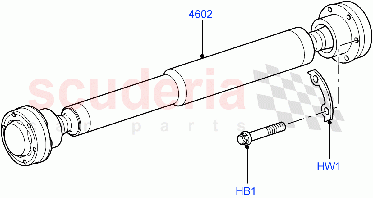 Drive Shaft - Front Axle Drive (Propshaft) ((V) FROMAA000001) of Land Rover Land Rover Range Rover Sport (2010-2013) [3.6 V8 32V DOHC EFI Diesel]