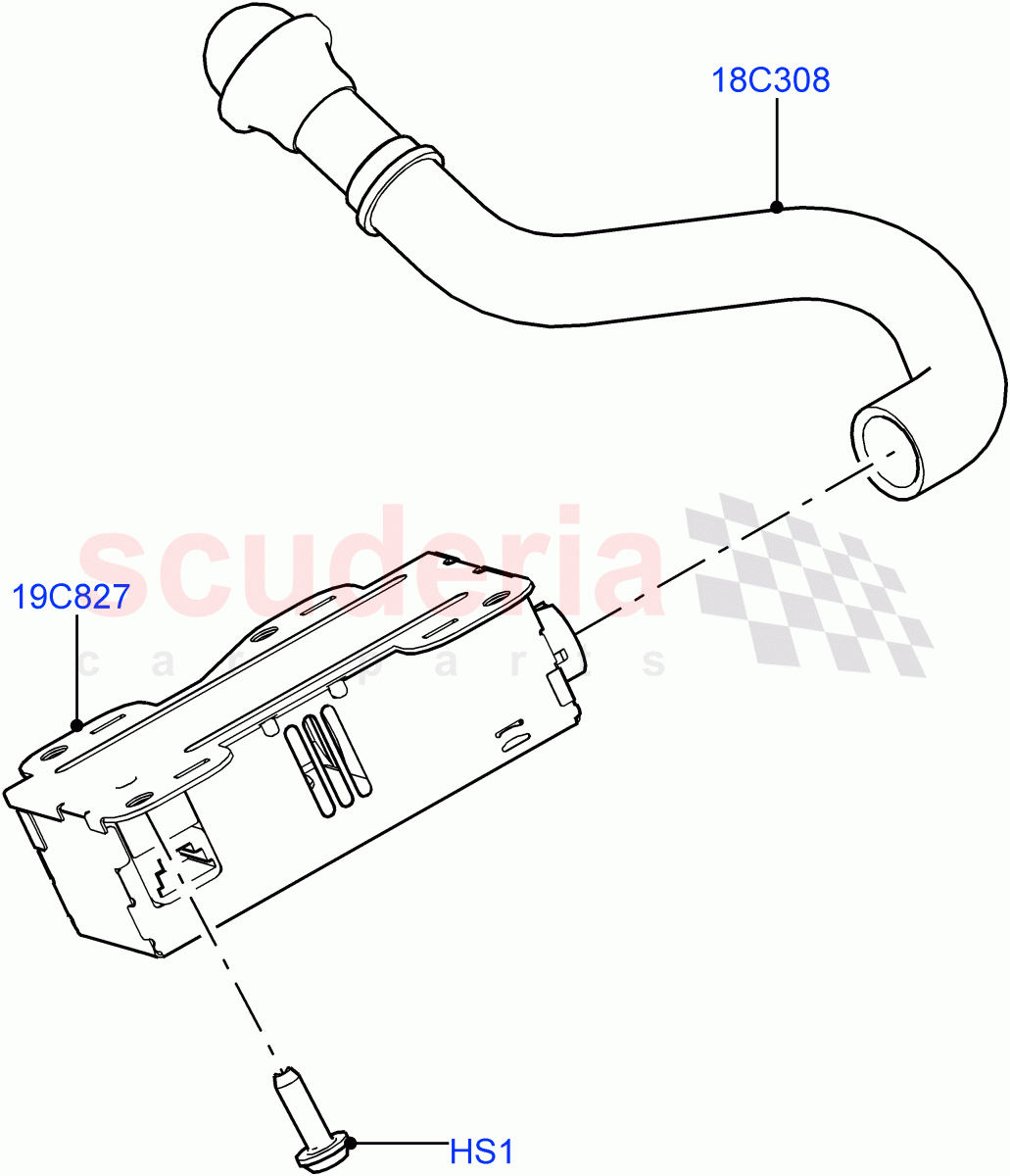Heater/Air Cond.External Components (Ioniser, Solihull Plant Build) (Cabin Air Quality Ionisation) ((V) FROMJA000001) of Land Rover Land Rover Discovery 5 (2017+) [2.0 Turbo Petrol AJ200P]
