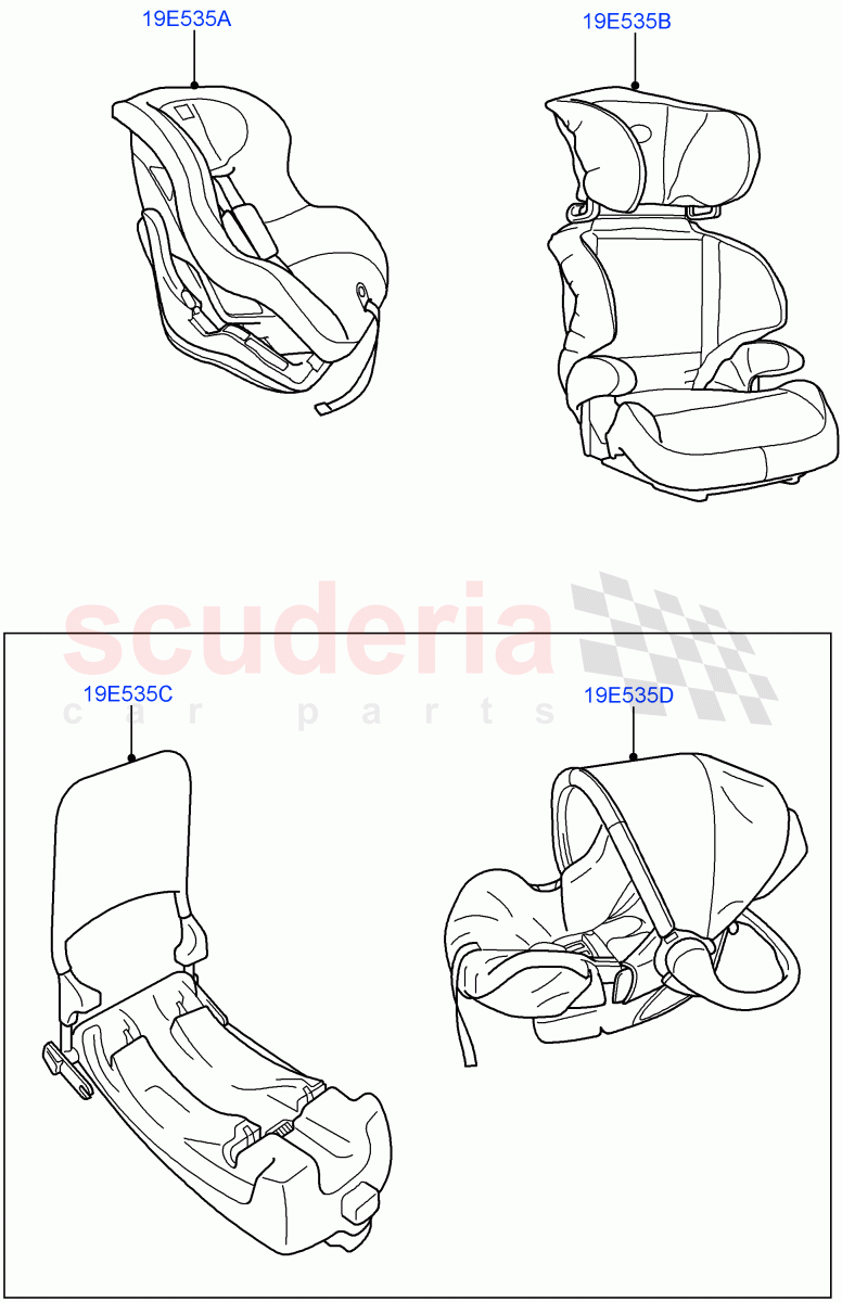 Child Seat (Accessory) ((V) FROMAA000001) of Land Rover Land Rover Range Rover (2010-2012) [3.6 V8 32V DOHC EFI Diesel]