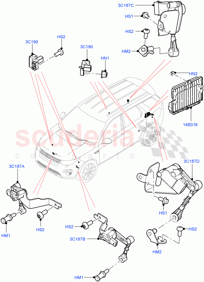 Electronic Damper Control (Changsu (China)) ((V) FROMKG446857) of Land Rover Land Rover Discovery Sport (2015+) [1.5 I3 Turbo Petrol AJ20P3]