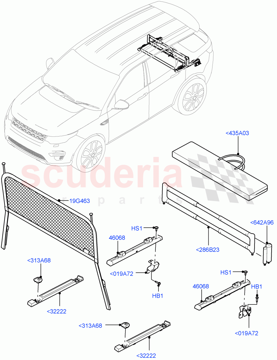 Load Compartment Trim (Floor) (Halewood (UK)) of Land Rover Land Rover Discovery Sport (2015+) [2.0 Turbo Diesel AJ21D4]