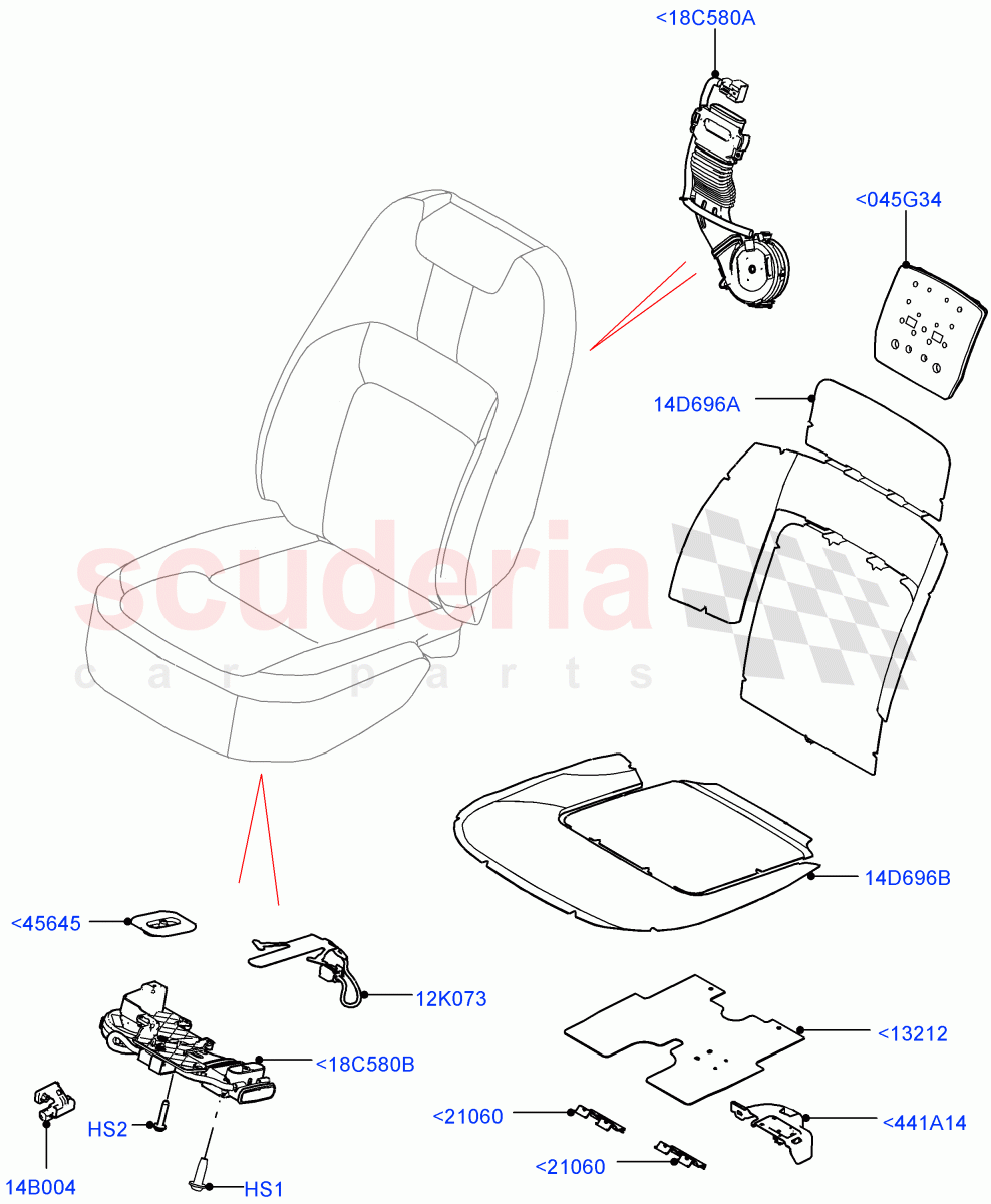 Front Seat Pads/Valances & Heating (Heating) ((V) FROMJA000001) of Land Rover Land Rover Range Rover (2012-2021) [2.0 Turbo Petrol AJ200P]