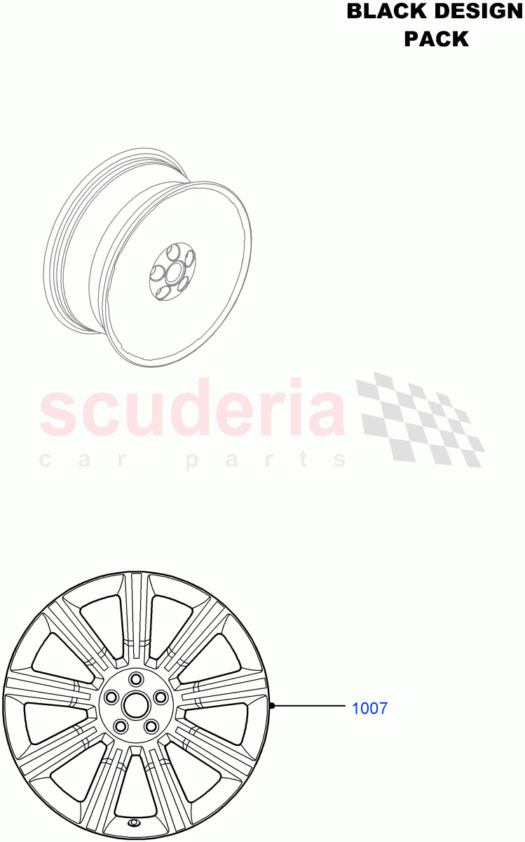 Wheels (Halewood (UK), Black Pack) ((V) FROMDH000001) of Land Rover Land Rover Range Rover Evoque (2012-2018) [2.0 Turbo Petrol GTDI]