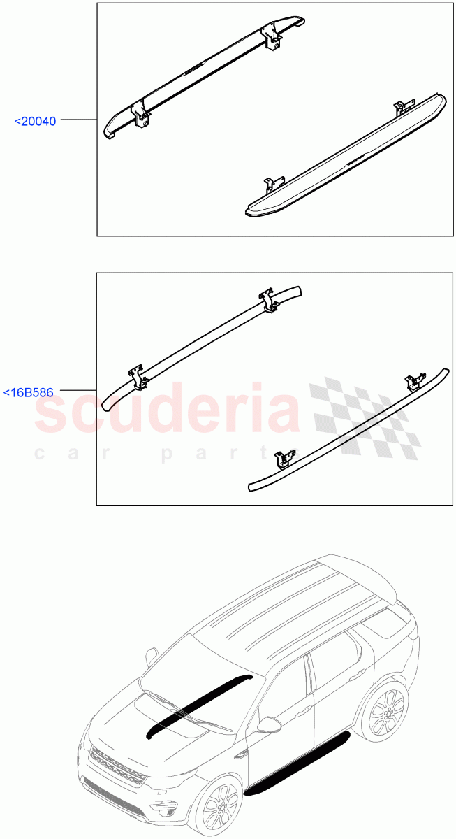 Side Steps And Tubes (Accessory) (Halewood (UK), Itatiaia (Brazil)) of Land Rover Land Rover Discovery Sport (2015+) [2.0 Turbo Diesel]