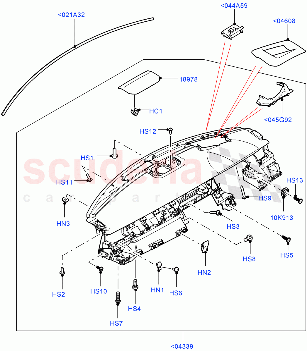 Instrument Panel (External) (Changsu (China), Head Up Display) ((V) FROMEG000001) of Land Rover Land Rover Range Rover Evoque (2012-2018) [2.2 Single Turbo Diesel]