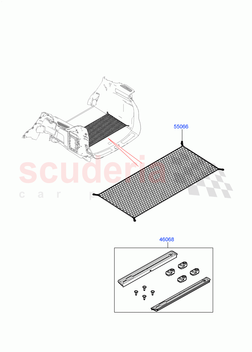 Load Retention Systems (Halewood (UK)) of Land Rover Land Rover Range Rover Evoque (2019+) [2.0 Turbo Petrol AJ200P]