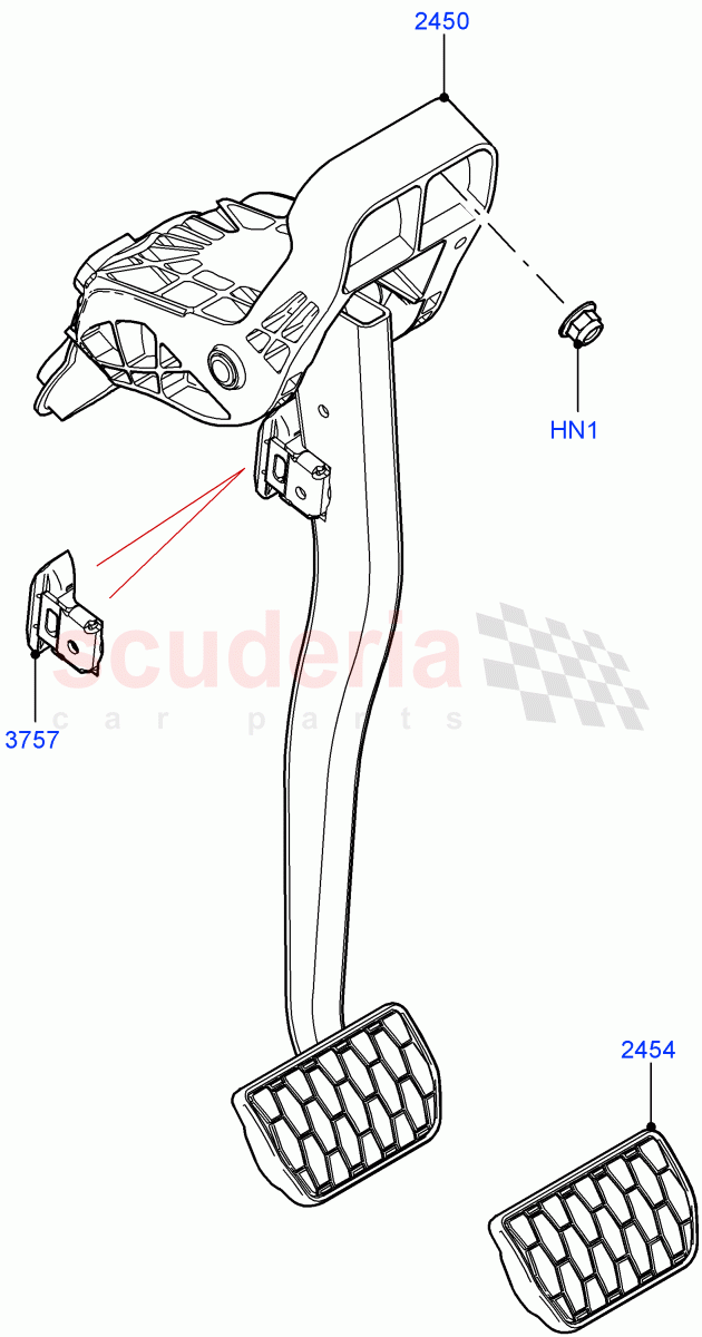 Brake And Clutch Controls ((V) FROMMA000001) of Land Rover Land Rover Range Rover Velar (2017+) [2.0 Turbo Diesel]