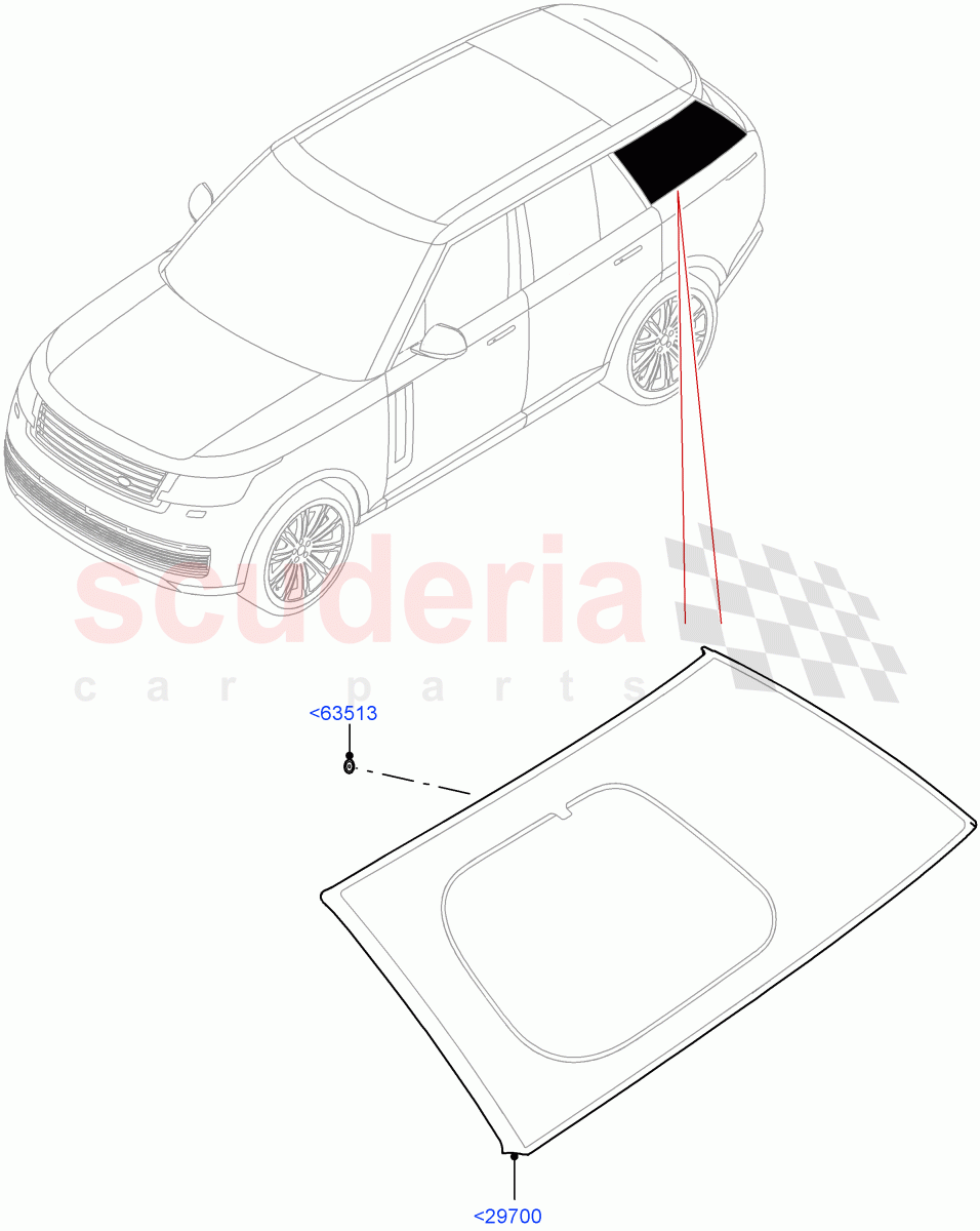 Quarter Windows of Land Rover Land Rover Range Rover (2022+) [4.4 V8 Turbo Petrol NC10]