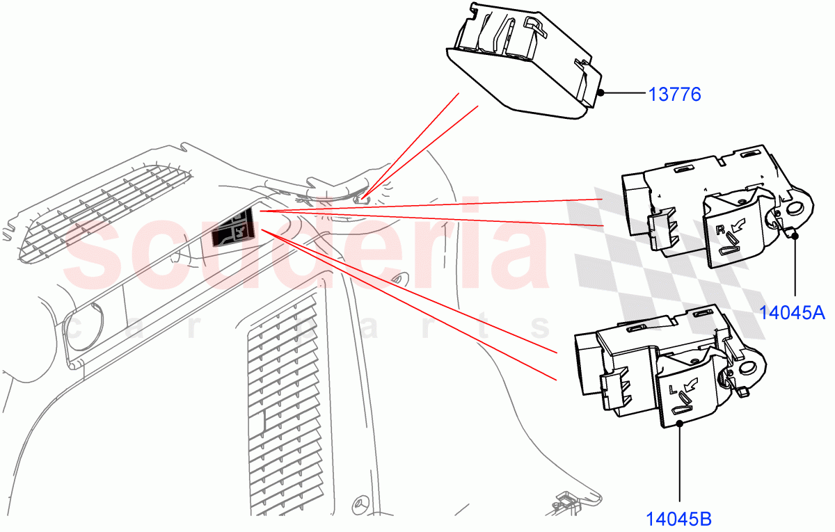Switches (Load Compartment) (Changsu (China)) ((V) FROMFG000001) of Land Rover Land Rover Discovery Sport (2015+) [2.0 Turbo Petrol AJ200P]