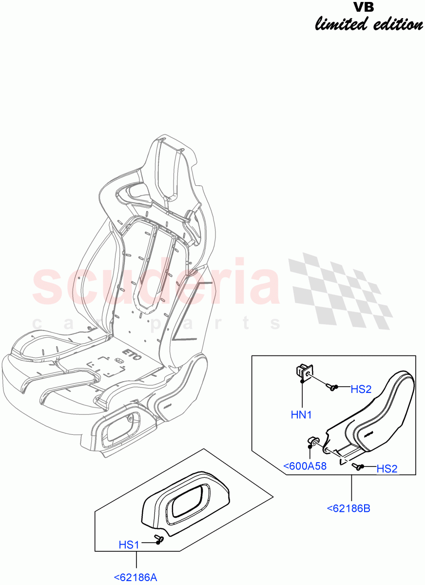 Front Seat Pads/Valances & Heating (Victoria Beckham Limited Edition, Halewood (UK)) of Land Rover Land Rover Range Rover Evoque (2012-2018) [2.0 Turbo Petrol GTDI]