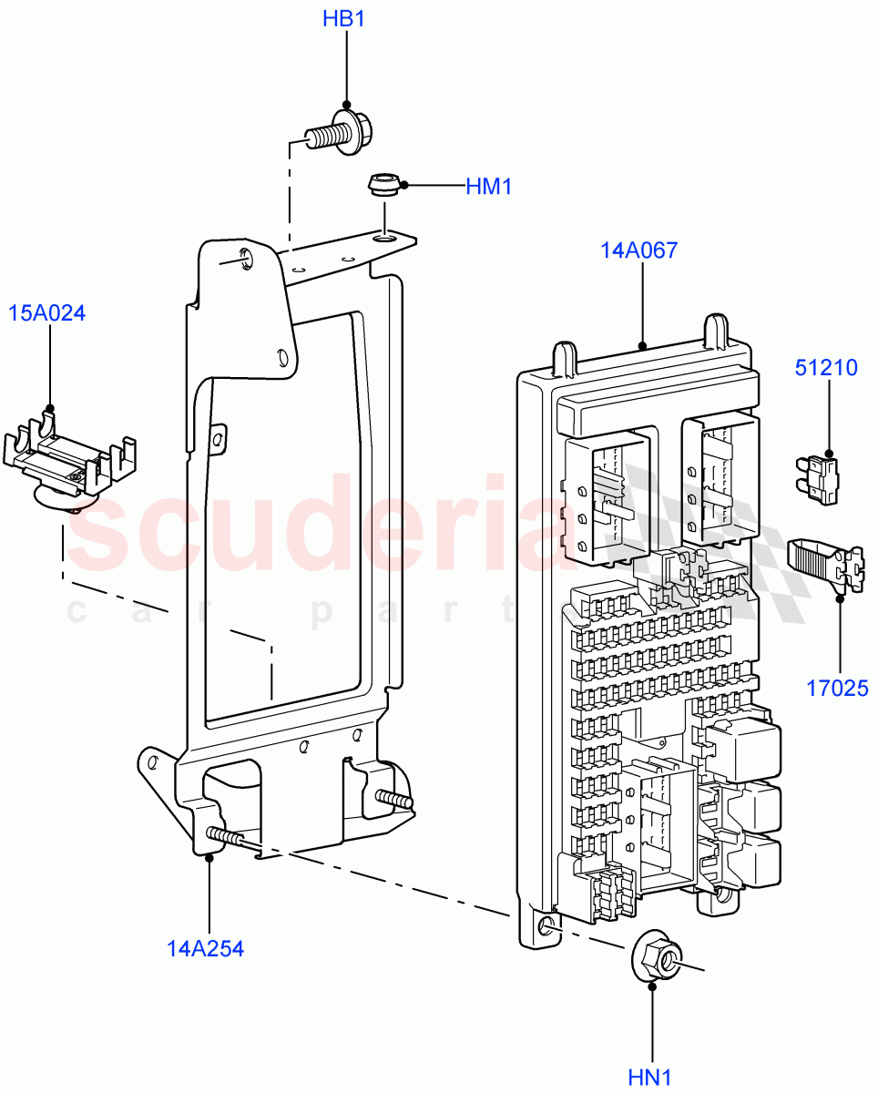 Fuses, Holders And Circuit Breakers (Passenger Compartment) ((V) FROMAA000001) of Land Rover Land Rover Discovery 4 (2010-2016) [3.0 DOHC GDI SC V6 Petrol]