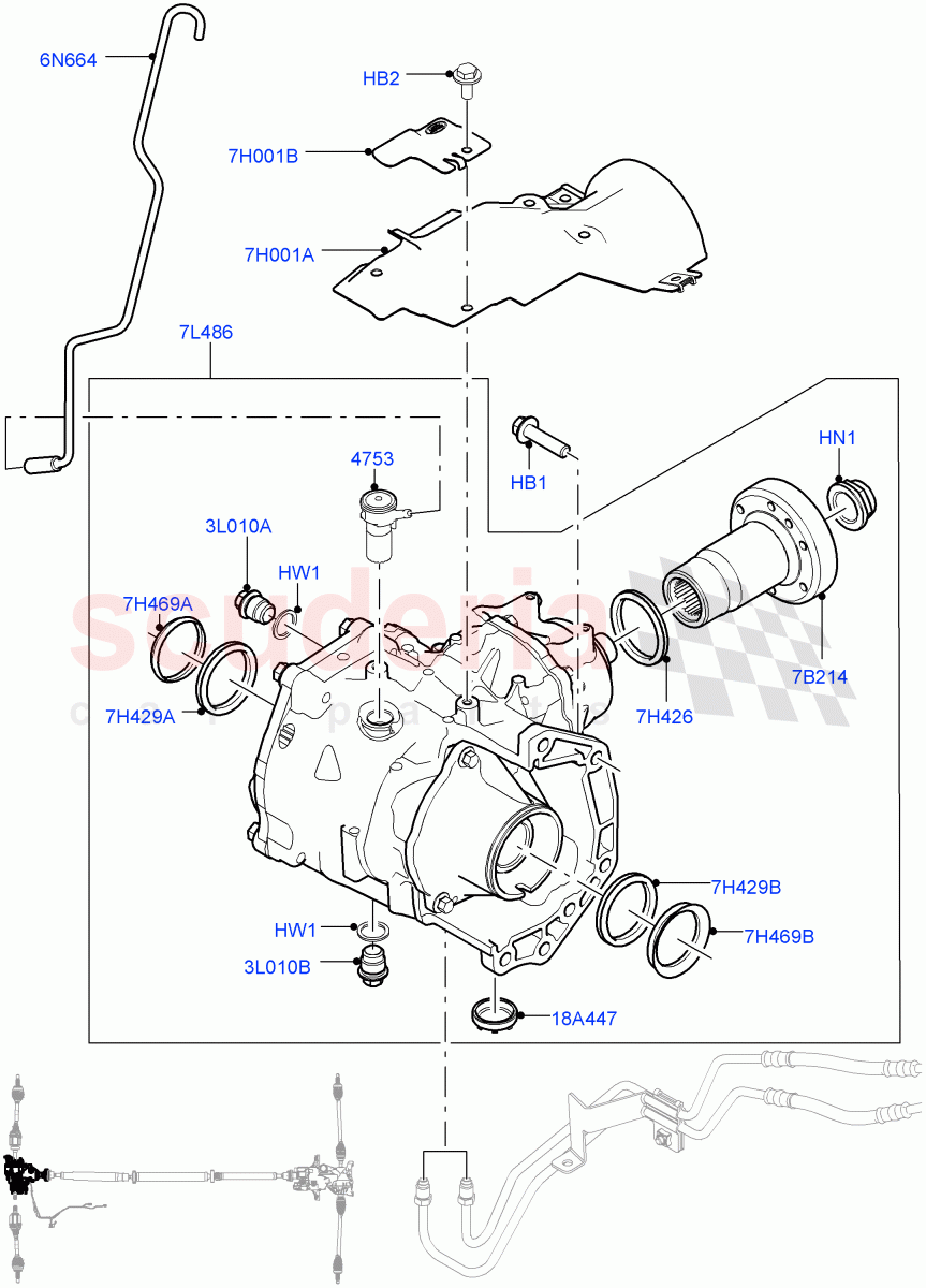 Front Axle Case (Changsu (China), Dynamic Driveline) ((V) FROMFG000001, (V) TOKG446856) of Land Rover Land Rover Discovery Sport (2015+) [2.0 Turbo Petrol GTDI]