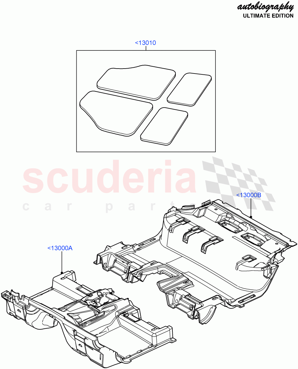 Floor Trim (Autobiography Ultimate Edition) ((V) FROMBA344356) of Land Rover Land Rover Range Rover (2010-2012) [5.0 OHC SGDI SC V8 Petrol]