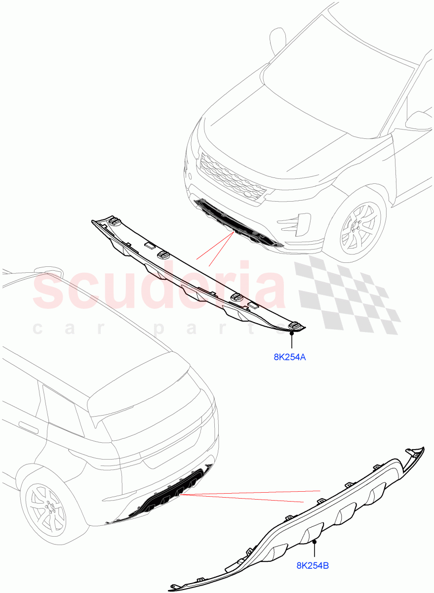 Exterior Body Protection of Land Rover Land Rover Range Rover Evoque (2019+) [2.0 Turbo Petrol AJ200P]