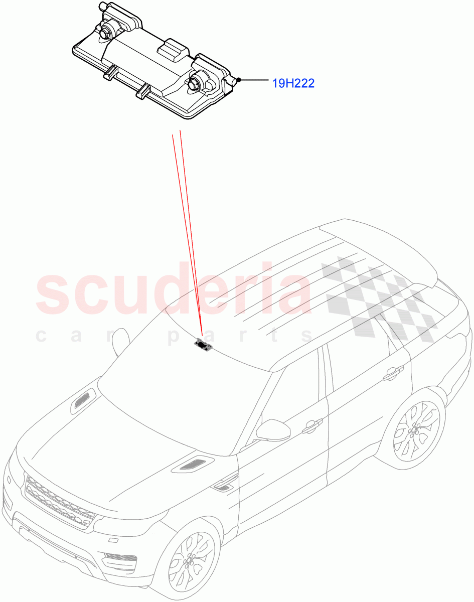 Camera Equipment (Forward Facing Camera) ((V) FROMJA000001) of Land Rover Land Rover Range Rover Sport (2014+) [2.0 Turbo Petrol GTDI]