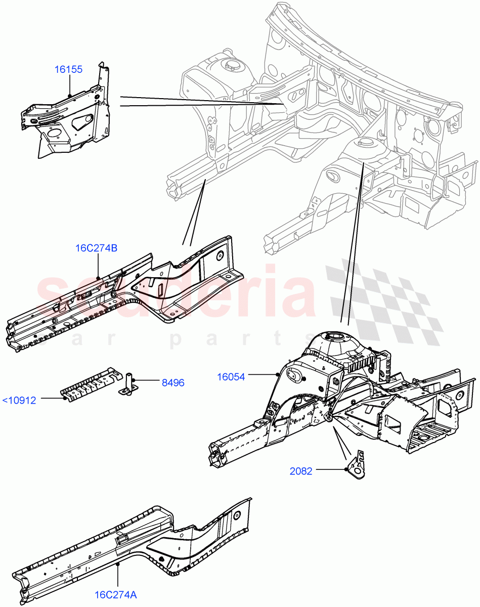 Front Panels, Aprons & Side Members (Reinforcement - Member) ((V) FROMAA000001) of Land Rover Land Rover Range Rover (2010-2012) [3.6 V8 32V DOHC EFI Diesel]