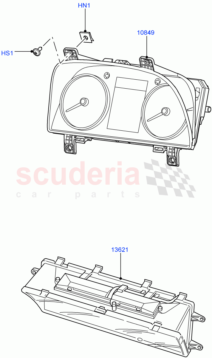 Instrument Cluster ((V) FROMAA000001) of Land Rover Land Rover Discovery 4 (2010-2016) [4.0 Petrol V6]