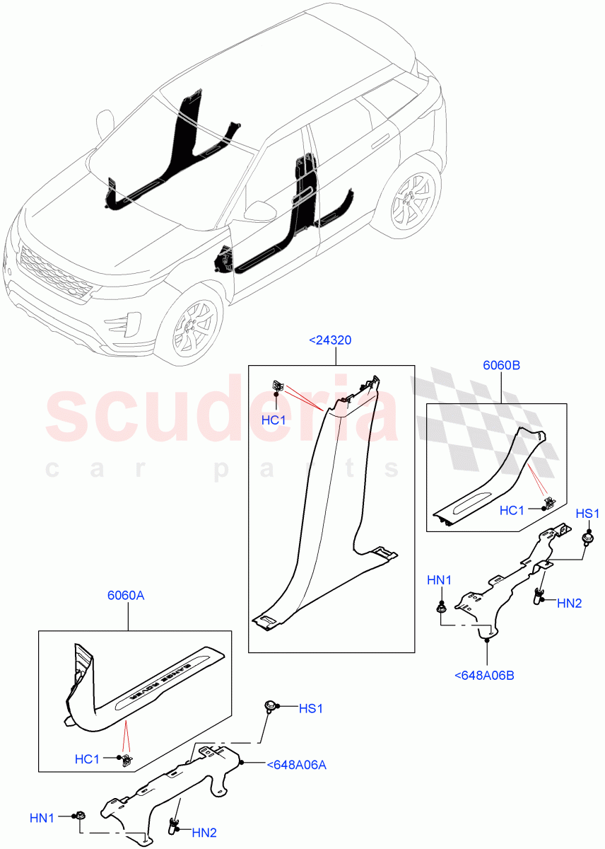 Side Trim (Sill) (Halewood (UK)) of Land Rover Land Rover Range Rover Evoque (2019+) [2.0 Turbo Diesel]