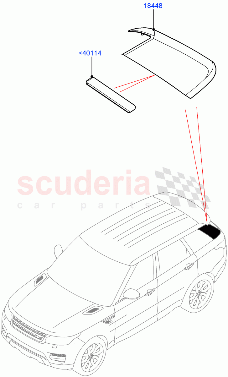 Luggage Compartment Door (Finisher) of Land Rover Land Rover Range Rover Sport (2014+) [3.0 I6 Turbo Diesel AJ20D6]