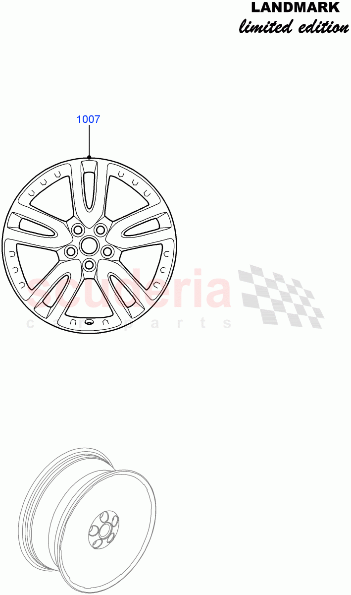 Wheels (Landmark Limited Edition) ((V) FROMBA000001) of Land Rover Land Rover Discovery 4 (2010-2016) [4.0 Petrol V6]