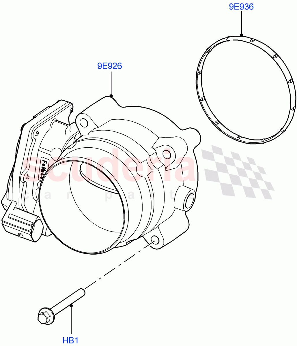 Throttle Housing (4.4L DOHC DITC V8 Diesel) ((V) FROMBA000001) of Land Rover Land Rover Range Rover (2010-2012) [4.4 DOHC Diesel V8 DITC]