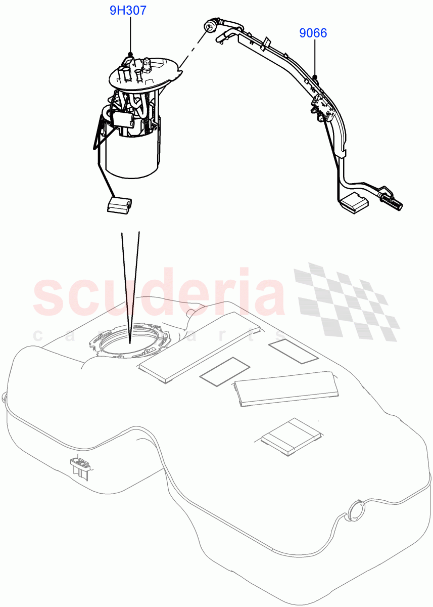 Fuel Pump And Sender Unit (2.2L CR DI 16V Diesel) of Land Rover Land Rover Discovery Sport (2015+) [2.2 Single Turbo Diesel]