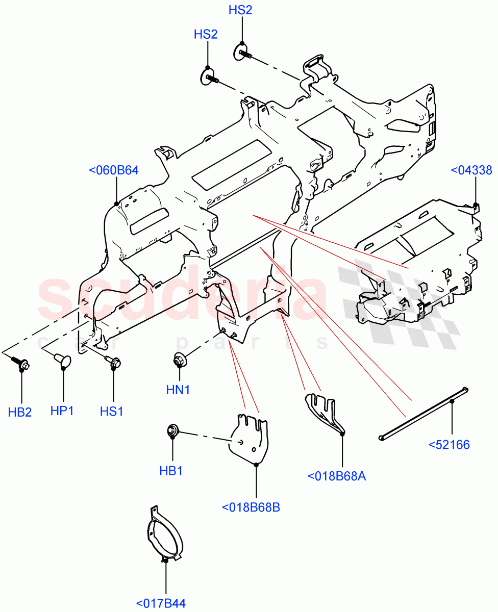 Instrument Panel (Internal Components) (Itatiaia (Brazil)) ((V) FROMLT000001) of Land Rover Land Rover Discovery Sport (2015+) [2.2 Single Turbo Diesel]