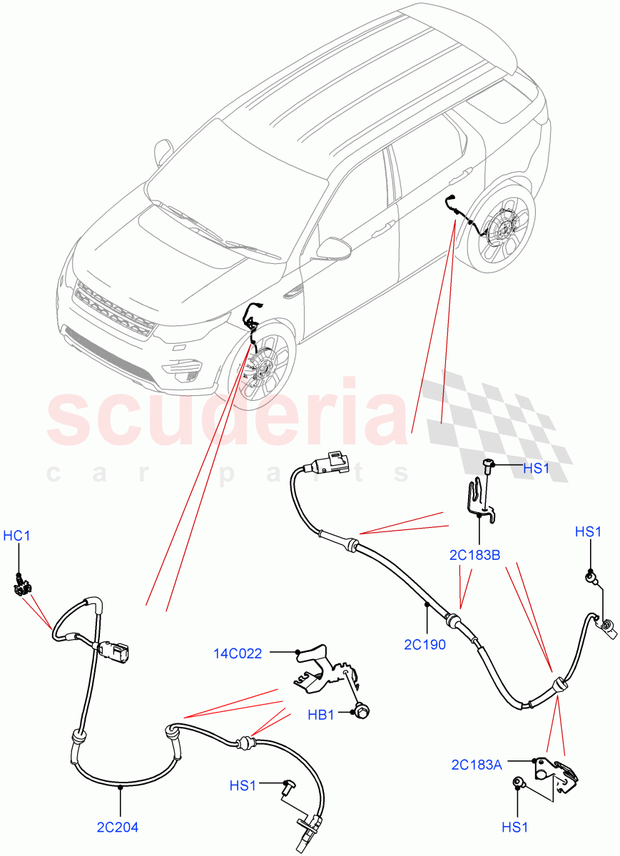 Anti-Lock Braking System (ABS/Speed Sensor) (Changsu (China)) ((V) FROMKG446857) of Land Rover Land Rover Discovery Sport (2015+) [2.2 Single Turbo Diesel]