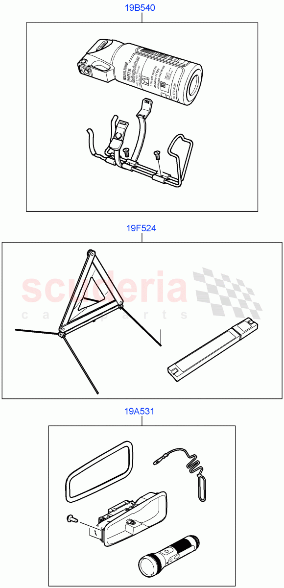 Emergency And Safety Equipment (Accessory, Internal Components) ((V) FROMAA000001) of Land Rover Land Rover Discovery 4 (2010-2016) [2.7 Diesel V6]